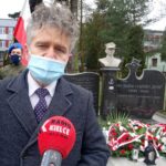 01.03.2021. Jędrzejów. Obchody Narodowego Dnia Pamięci Żołnierzy Wyklętych. Na zdjęciu: Krzysztof Słoń - senator PiS / Ewa Pociejowska-Gawęda / Radio Kielce