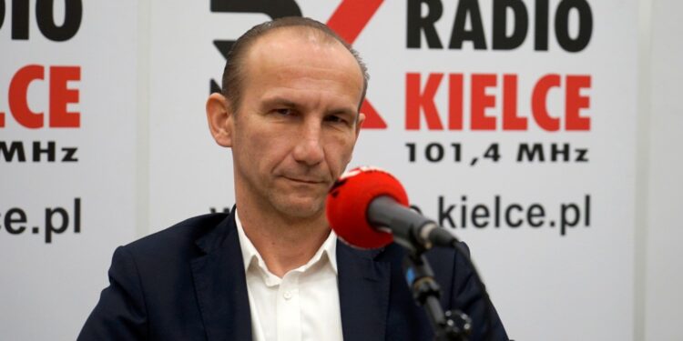 03.11.2019 Kielce. Studio Polityczne. Sławomir Gierada - KO / Karol Żak / Radio Kielce