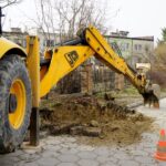 11.03.2021. Kielce. Prace modernizacyjne na sieci wodociągowej w rejonie ulic: Pallotyńskiej, Fosforytowej i Ołowianej / Piotr Kwaśniewski / Radio Kielce