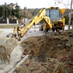 11.03.2021. Kielce. Prace modernizacyjne na sieci wodociągowej w rejonie ulic: Pallotyńskiej, Fosforytowej i Ołowianej / Piotr Kwaśniewski / Radio Kielce