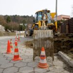 11.03.2021. Kielce. Prace modernizacyjne na sieci wodociągowej w rejonie ulic: Pallotyńskiej, Fosforytowej i Ołowianej / Piotr Kwaśniewski / Radio Kielce