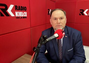 04.03.2021. Sandomierz. Rozmowa Dnia. Na zdjęciu: Marek Kwitek - poseł PiS / Grażyna Szlęzak-Wójcik / Radio Kielce
