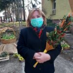 26.03.2021 Sandomierz. Charytatywny kiermasz w Zespole Szkół Centrum Kształcenia Rolniczego. Na zdjęciu Alicja Szatan - dyrektor zespołu szkół / Grażyna Szlęzak-Wójcik / Radio Kielce