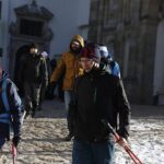 06.03.2021 Święty Krzyż. Zakończenie Nocnej Drogi Krzyżowej z Kielc na Święty Krzyż / Jarosław Kubalski / Radio Kielce