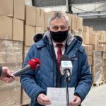 11.03.2021 Kielce. Konferencja prasowa wojewody świętokrzyskiego Zbigniewa Koniusza / Piotr Kwaśniewski / Radio Kielce