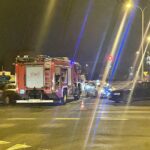 24.03.2021 Kielce. Kolizja na skrzyżowaniu al. IX Wieków Kielc, ul. Sandomierskiej, Źródłowej i al. Solidarności / Piotr Kwaśniewski / Radio Kielce