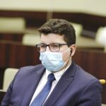 18.03.2021. Kielce. Sesja Rady Miasta Kielce. Na zdjęciu: Marcin Stępniewski - radny Rady Miasta Kielce / Jarosław Kubalski / Radio Kielce