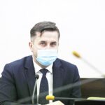 18.03.2021. Kielce. Sesja Rady Miasta Kielce. Na zdjęciu: Kamil Suchański - przewodniczący Rady Miasta Kielce / Jarosław Kubalski / Radio Kielce