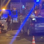 24.03.2021 Kielce. Kolizja na skrzyżowaniu al. IX Wieków Kielc, ul. Sandomierskiej, Źródłowej i al. Solidarności / Piotr Kwaśniewski / Radio Kielce