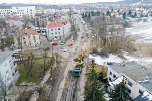 08.03.2021. Kielce. Przebudowa ulicy Wojska Polskiego / Jarosław Kubalski / Radio Kielce