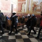 06.03.2021 Święty Krzyż. Zakończenie Nocnej Drogi Krzyżowej z Kielc na Święty Krzyż / Jarosław Kubalski / Radio Kielce