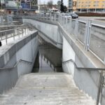 11.03.2021. Kielce. Zalane przejście podziemne pod rondem Herlinga-Grudzińskiego / Jarosław Kubalski / Radio Kielce