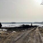 08.03.2021. Sielpia. Prace przy zalewie / Magdalena Galas-Klusek / Radio Kielce