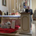 06.03.2021. Końskie. Rozstrzygnięcie konkursu powiatowego „Pamięci Dziewczyn Wyklętych”. Na zdjęciu: Marian Wikiera - organizator konkursu / Magdalena Galas-Klusek / Radio Kielce