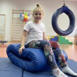 09.03.2021. Stadnicka Wola. Otwarcie sali sensorycznej. Na zdjęciu: Basia - uczestniczka pierwszych zajęć / Magdalena Galas-Klusek / Radio Kielce