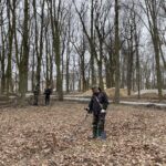 13.03.2021. Sandomierz. Przeszukiwanie terenu Parku Saskiego w Sandomierzu / Grażyna Szlęzak-Wójcik / Radio Kielce