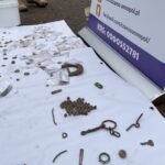 13.03.2021. Sandomierz. Przeszukiwanie terenu Parku Saskiego w Sandomierzu / Grażyna Szlęzak-Wójcik / Radio Kielce