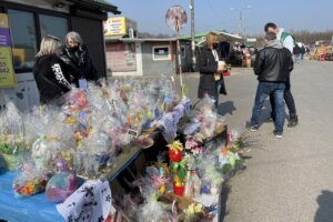 27.03.2021. Sandomierz. Wielkanocny kiermasz dla Bartusia / Grażyna Szlęzak-Wójcik / Radio Kielce