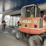 05.03.2021. Jędrzejów. Budowa Centrum Obsługi Pasażera / Ewa Pociejowska-Gawęda / Radio Kielce