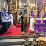 01.03.2021. Skalbmierz. Pogrzeb Dariusza Wojtasika, prezesa jednostki OSP. Na zdjęciu: Jan Nowak – prezes Zarządu Powiatowego Związku OSP RP / Marta Gajda / Radio Kielce