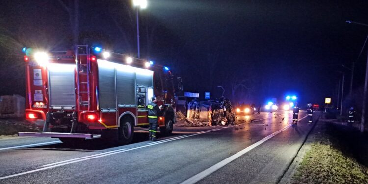 07.03.2020. Smogorzów. Śmiertelny wypadek / Państwowa Straż Pożarna w Kielcach