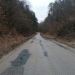 24.03.2021 Droga powiatowa na odcinku Kozubów-Sypów / Marta Gajda / Radio Kielce