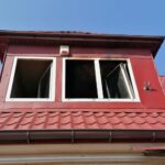 27.03.2021. Złota. Budynek banku po pożarze / Marta Gajda / Radio Kielce