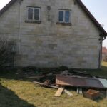 27.03.2021. Złota. Budynek banku po pożarze / Marta Gajda / Radio Kielce