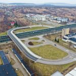 29.03.2021. Kielce. Kampus UJK przy ulicy Świętokrzyskiej. Ulica Żniwna i ślimak, który biegnie nad drogą ekspresową S74 / Jarosław Kubalski / Radio Kielce