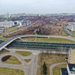 29.03.2021. Kielce. Kampus UJK przy ulicy Świętokrzyskiej. Ulica Żniwna i ślimak, który biegnie nad drogą ekspresową S74 / Jarosław Kubalski / Radio Kielce