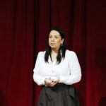 14.12.2019 Kielce. Wyższe Seminarium Duchowne. Wystawa poświęcona aktorowi Edwardowi Kusztalowi i premiera spektaklu "Rewizor" w wykonaniu aktorów WSD. Magdalena Kusztal - dyrektor Departamentu Kultury i Dziedzictwa Narodowego w urzędzie marszałkowskim w Kielcach / Jarosław Kubalski / Radio Kielce