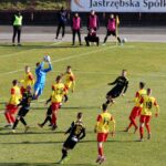 06.03.2021. Jastrzębie-Zdrój. 19. kolejka Fortuna 1. Ligi: GKS 1962 Jastrzębie - Korona Kielce / Krzysztof Bujnowicz / Radio Kielce