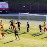 06.03.2021. Jastrzębie-Zdrój. 19. kolejka Fortuna 1. Ligi: GKS 1962 Jastrzębie - Korona Kielce / Krzysztof Bujnowicz / Radio Kielce