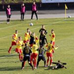 06.03.2021. Jastrzębie-Zdrój. 19. kolejka Fortuna 1. Ligi: GKS 1962 Jastrzębie - Korona Kielce / Krzysztof Bujnowicz / Radio Kielce