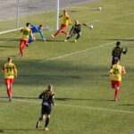 06.03.2021. Jastrzębie-Zdrój. 19. kolejka Fortuna 1. Ligi: GKS 1962 Jastrzębie - Korona Kielce / Krzysztof Bujnowicz / Radio Kielce