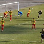 06.03.2021. Jastrzębie-Zdrój. 19. kolejka Fortuna 1. Ligi: GKS 1962 Jastrzębie - Korona Kielce / Krzysztof Bujnowicz / Radio Kielce