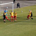 06.03.2021. Jastrzębie-Zdrój. 19. kolejka Fortuna 1. Ligi: GKS 1962 Jastrzębie - Korona Kielce / Krzysztof Bujnowicz / Radio Kielce