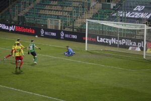 19.03.2021 Kielce. 21. kolejka 1. Ligi: Korona Kielce - Górnik Łęczna / Krzysztof Bujnowicz / Radio Kielce