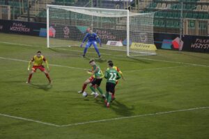 19.03.2021 Kielce. 21. kolejka 1. Ligi: Korona Kielce - Górnik Łęczna / Krzysztof Bujnowicz / Radio Kielce