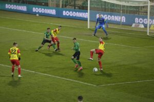 19.03.2021 Kielce. 21. kolejka 1. Ligi: Korona Kielce - Górnik Łęczna / Krzysztof Bujnowicz / Radio Kielce