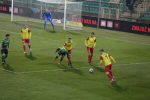 19.03.2021 Kielce. 21. kolejka 1. Ligi: Korona Kielce - Górnik Łęczna / Krzysztof Bujnowicz / Radio Kielce