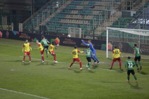 19.03.2021 Kielce. 21. kolejka 1. Ligi: Korona Kielce - Górnik Łęczna / Krzysztof Bujnowicz / Radio Kielce