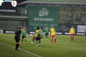 19.03.2021 Kielce. 21. kolejka 1. Ligi: Korona Kielce - Górnik Łęczna / Krzysztof Bujnowicz / Radio Kielce