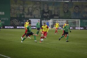 19.03.2021 Kielce. 21. kolejka 1. Ligi: Korona Kielce - Górnik Łęczna / Krzysztof Bujnowicz / Radio Kielce