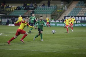 19.03.2021 Kielce. 21. kolejka 1. Ligi: Korona Kielce - Górnik Łęczna / Krzysztof Bujnowicz / Radio Kielce