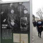 01.03.2021 Kielce. Narodowy Dzień Pamięci Żołnierzy Wyklętych. Plenerowa wystawa IPN poświęcona podziemiu niepodległościowemu na Kielecczyźnie po 1944 roku / Jarosław Kubalski / Radio Kielce