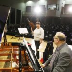 08.03.2021 Kielce. Zespół Strauss Ensemble podczas próby przed koncertem w Zespole Państwowych Szkół Muzycznych w Kielcach / Jarosław Kubalski / Radio Kielce