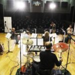 08.03.2021 Kielce. Zespół Strauss Ensemble podczas próby przed koncertem w Zespole Państwowych Szkół Muzycznych w Kielcach / Jarosław Kubalski / Radio Kielce