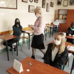 18.03.2021 Kielce. Szkoła Podstawowa nr 13. Próbny egzamin ósmoklasisty. Matematyka / Jarosław Kubalski / Radio Kielce