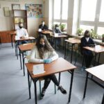 18.03.2021 Kielce. Szkoła Podstawowa nr 13. Próbny egzamin ósmoklasisty. Matematyka / Jarosław Kubalski / Radio Kielce